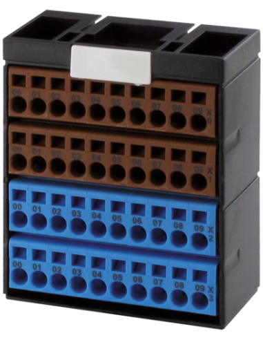 Blok potencjałów 40 punktów brązowy/niebieski 56109