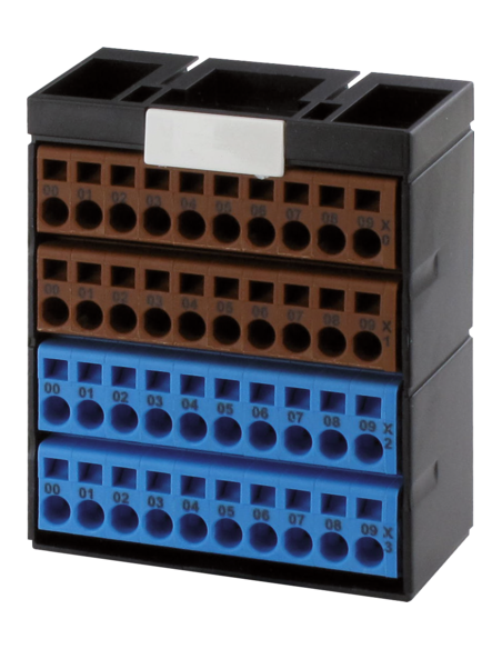 Blok potencjałów 40 punktów brązowy/niebieski 56109