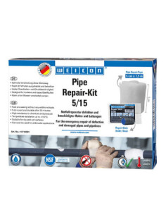 WEICON Pipe Repair-Kit 5/15 (5 cm x 1.5 m) Zestaw do awaryjnej naprawy rur i rurociągów