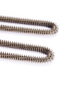 Grzejnik rurkowy 2XU z lamelkami, stal nierdzewna, 58cm,230V,HILZINGER 2