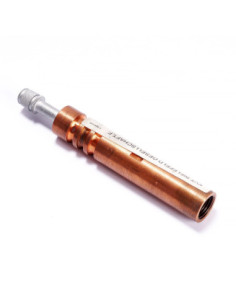 Stempel odciskowy stalowo-mosiężny fi20x107mm,gwint wewnętrzny M16