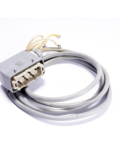 Złącze HTS, 6 pinów, przepust kablowy M20x1.5, przewód 4 żyły/2.3 m, końcówki oczkowe fi 5 mm