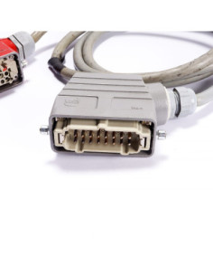 Złącze HARTING, zestaw kablowy dł. 2.2 m/18x0.5, złącze HAN 16A/16A 2