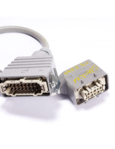 Wklady  HARTING HAN E 16 E-M   HAN 10 E-F   złącza -  zestaw kablowy 0.6 m/12Gx0.75 2