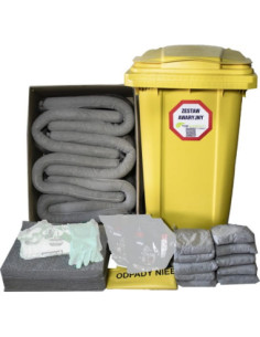 Mobilny zestaw sorbentów uniwersalny 240 litrów bez ŚOI