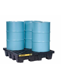 Wanna wychwytowa pod 4 beczki, kolor czarny 1245 x 1245 x 260 mm