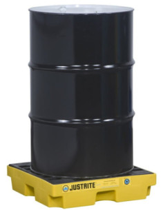 Wanna wychwytowa niskoprofilowa pod 1 beczkę 635 x 635 x 140 mm, żółta