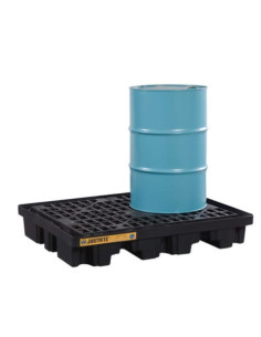 Wanna wychwytowa niskoprofilowa pod 2 beczki 1397 x 1143 x 229 mm, czarna