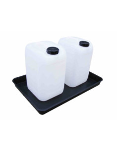 Wanna wychwytowa bez kratownicy pod małe pojemniki 570 x 385 x 50 mm, czarna