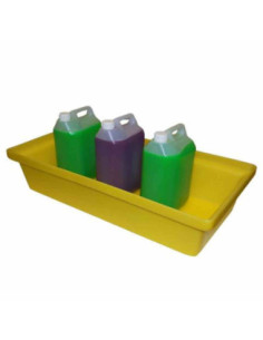 Wanna wychwytowa bez kratownicy pod małe pojemniki 805 x 405 x 170 mm, żółta