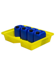 Wanna wychwytowa bez kratownicy pod małe pojemniki 800 x 605 x 170 mm, żółta