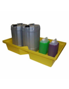 Wanna wychwytowa bez kratownicy pod małe pojemniki 1000 x 605 x 200 mm, żółta