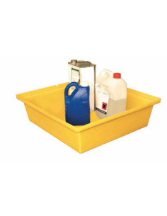 Wanna wychwytowa bez kratownicy pod małe pojemniki 630 x 590 x 175 mm, żółta