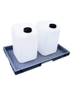 Wanna wychwytowa bez kratownicy pod małe pojemniki 595 x 395 x 50 mm, szara