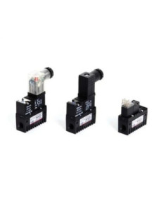 Elektrozawór 2/2 do pomp eżektorowych, G 1/8 GZ/GW NO, typ DIN z diodą bez przewodu