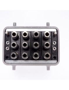 Obudowa złącza z multizłączem hydraulicznym 12 x 9 mm, 09 20 03 20421, HARTING 2