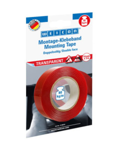 WEICON Mounting Tape Transparent 3m dwustronna przeźroczysta taśma klejąca