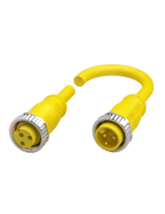 Przewód połączeniowy dwustronnie zakończony BCC A313-A313-70-345-VX43W6-100 BALLUFF 2