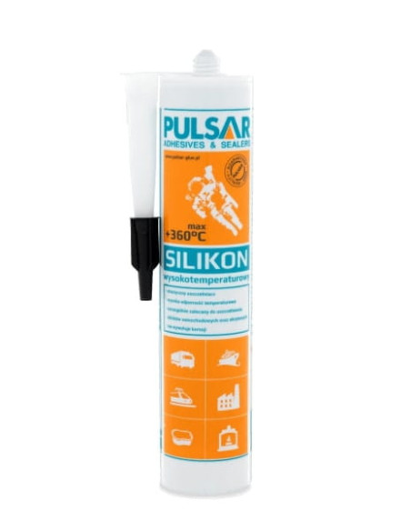 Pulsar sil+ 350 sil.wys-temp.czarny 300 ml kasil300cz ondo