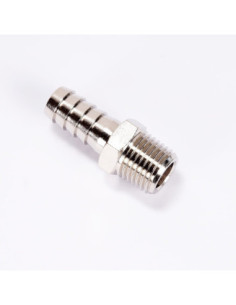 Króciec gwintowany choinka do węża fi 10 mm R 1/4 GZ, mosiądz