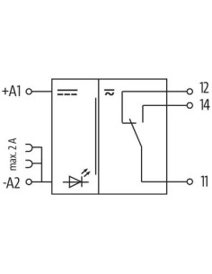 Przekaźnik MIRO 6.2, WE:24VDC - WY:250VAC/DC/6A 52000 2