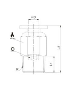 NPQP-L-R12-Q12-FD Złącze wtykowe-L