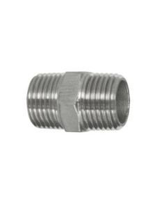 Nypel gwintowany nierdzewny R 1 1/2 GZ, stal 316