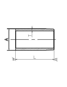 Nypel nierdzewny do wspawania R 1 1/2 GZ, stal 316 2