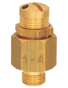 Zawór upustowy mini do powietrza G 1/8 GZ, regulacja 0,5-1 bar, mosiądz