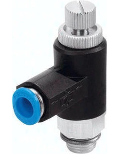 Zawór dławiący, GRLA-1/4-QS-8-RS-B 162968, FESTO