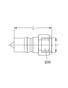 Trójnik szybkozłącza kompletny G3/8z
