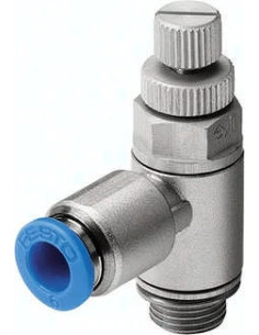 Zawór dławiący, GRLA-1/8-QS-4-RS-D 197580, FESTO