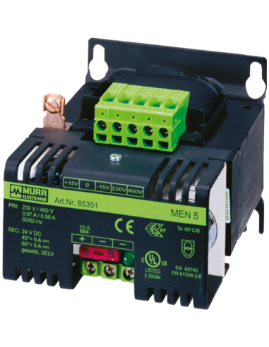 Zasilacz transformatorowy 1/2-fazowy MEN 85351