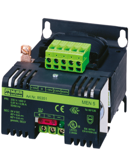 Zasilacz transformatorowy 1/2-fazowy MEN 85351