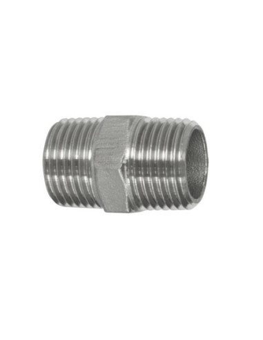 Nypel gwintowany nierdzewny R 1 1/2 GZ stal 316