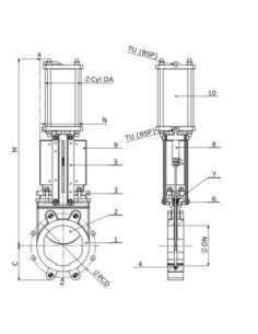 Tłok wyrzutnika, 6504231, Krauss Maffei