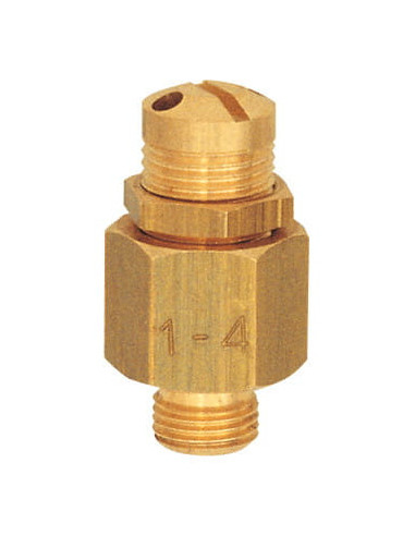 Zawór upustowy mini do powietrza G 1/8 GZ regulacja 05-1 bar mosiądz