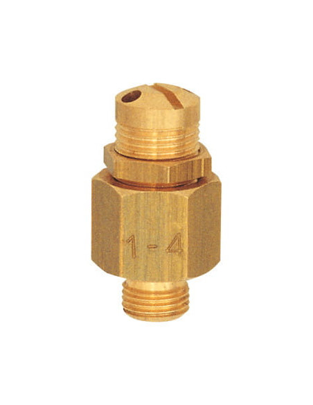 Zawór upustowy mini do powietrza G 1/8 GZ regulacja 05-1 bar mosiądz