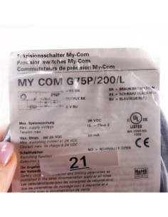 Przełącznik precyzyjny, BAUMER, MY COM G75P/200/L 2