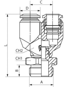 Trójnik M24 x 1.5, 0587354, KRAUSS MAFFEI 2