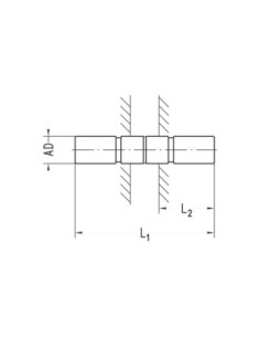 Kabel M12, 0,5 m, 5 pin, D1-20 SF/U, LEONI