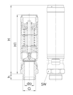 złącze do węża 2/3 GW1'' pod wąż 1'' - 25 mm