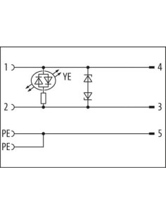Adapter M12 męski do gniazda typu A 18mm 7000-41421-0000000 2