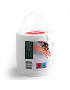 SONEX MULTICLEANER nasączone ściereczki do czyszczenia silnie zabrudzonych rąk 150 ściereczek w wiaderku 2