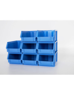 Pojemnik warsztatowy regałowy magazynowy - niebieski