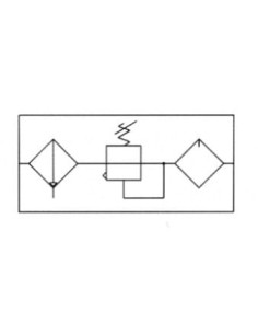 Blok przygotowania powietrza G 1/4 GW do 16 bar, regulacja 1,5-12 bar, 20 um, Flowmatik