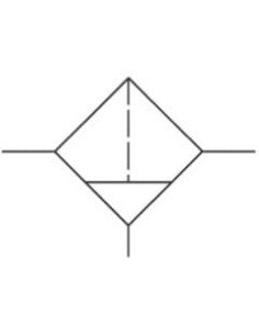 Filtr sprężonego powietrza G 1 GW do 16 bar, 20 mikronów, Flowmatik 2
