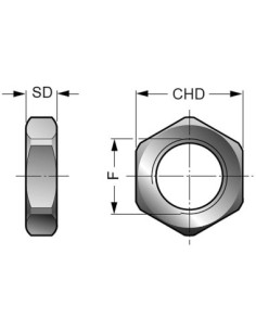Nypel nierdzewny do wspawania R 1 1/2 GZ, stal 316 2