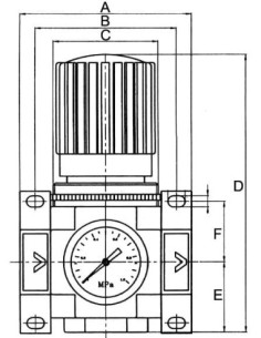 Reduktor ciśnienia powietrza G 3/8 GW do 16 bar, regulacja 1,5 - 12 bar, Flowmatik 2