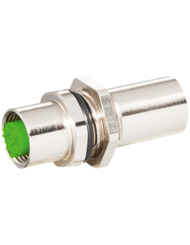 Złącze panelowe M12 żeńskie/żeńskie 4-polowe d-cod. 7000-44611-0000000